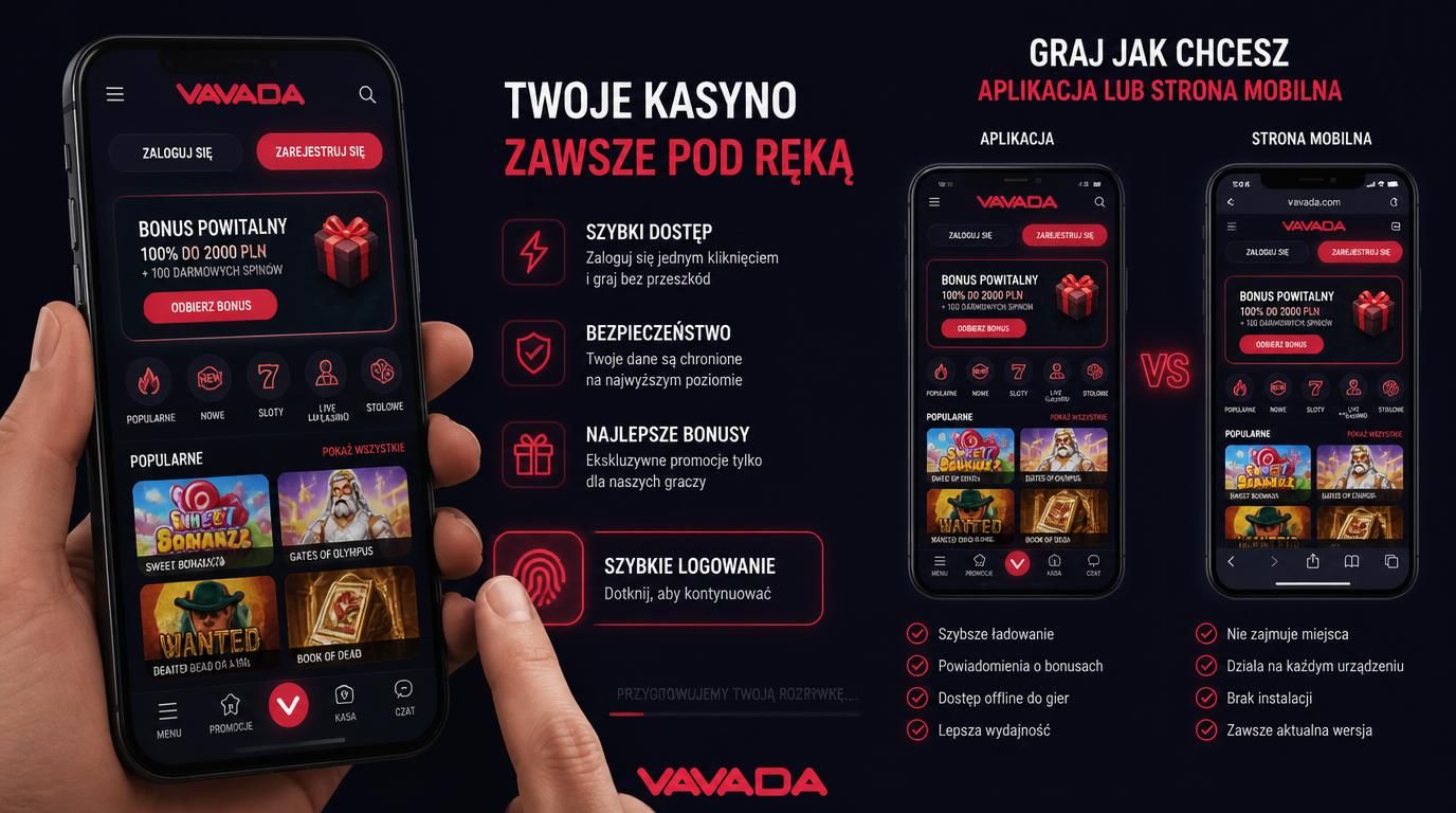 ekran smartfona z aplikacją kasyna i szybkim logowaniem 